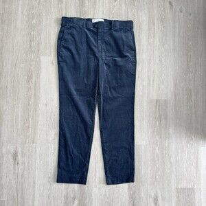 Banana Republic Traveler Corduroy Pants Mens 38x32 Slim Fit Navy Blue NWT